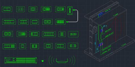 electrical switch box cad block|electrical sockets cad blocks.